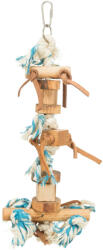 TRIXIE Wooden Toy on Rope | Fa játék kötéllel nagy papagájok részére - 35 cm (58844)