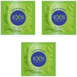 EXS Glow - prezervative fluorescente (3 bucăți) (5027701002978)