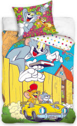 TipTrade Gyerek ágyneműhuzat Tom és Jerry sárga kabrióban