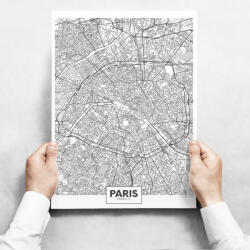 INSPIO Fali dekoráció - Map of Paris