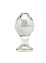 Rimba Zelda - dop anal din sticlă conic (transparent) (8718924241066) Dildo
