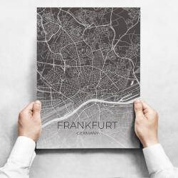 INSPIO Fali dekoráció - Map Of Frankfurt II