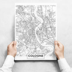 INSPIO Fali dekoráció - Map Of Cologne II
