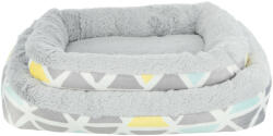 TRIXIE Cuddly Bed Sunny | Fekhely (szürke, színes) tengerimalac és nyulak részére - 30x6x22 cm (62802)