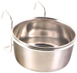 TRIXIE Bowl with Holder, Stainless Steel | Madáretető (fém) kalitkákba - 300 ml / 9 cm (5494)