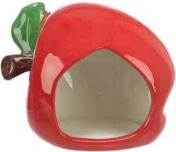 TRIXIE Ceramic House apple | Kerámia ház (alma formájú) egerek és hörcsögök részére - 13x10x10 cm (61368)