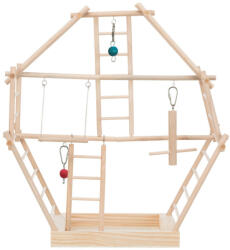 TRIXIE Wooden Ladder Playground | Játszótér létrával (fa) díszmadarak részére - 44x44x16 cm (5659)