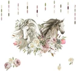INSPIO Falmatrica tiniknek - Romantikus lovak virágokkal