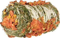 TRIXIE Hay Bale Pumpkin and Carrot | Kiegészítő eledel rágcsálóknak | Tök-répa - 200 g (60793)