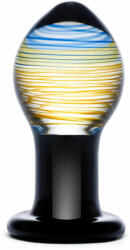 Gläs Galileo - dildo anal din sticlă (negru-auriu) (92541700005)