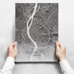 INSPIO Fali dekoráció - Map Of Budapest