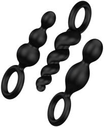 Satisfyer Booty Call - set dildo anal - negru (3 piese) (4061504000756)