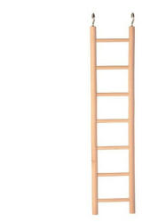 TRIXIE Wooden Ladder | Fa létra (7 fokos) díszmadarak részére - 32 cm (5814)