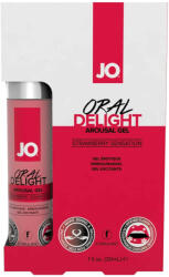 JO Delight Oral - lubrifiant comestibil răcoritor - căpșună (30ml) (92537200005)