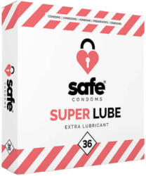 Safe Super Lube - prezervativ extra lubrificat (36 bucăți) (92566800005)