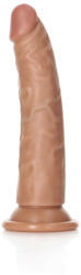 RealRock - dildo realist 15, 5cm - subțire - culoare natur închis (7423522625613) Dildo