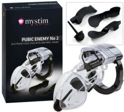 mystim Pubic Enemy No 2 - cușcă electrizantă pentru penis (05828590000)