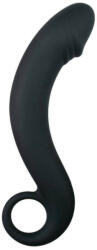 EasyToys Curved Dong - dildo anal din silicon (negru) (8718627526941)