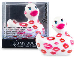 Big Teaze Toys My Duckie Romance 2.0 - vibrator clitoridian rezistent la apă (alb-roz) (92901500005)