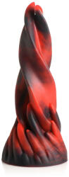 XR Brands Creature Cocks Hell Kiss - dildo din silicon răsucit - 19 cm (roșu) (848518051622) Dildo