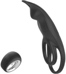 Aixiasia Hoody B - inel de penis cu baterie, cu radio (negru) (9312964760557)