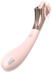 Sex HD - vibrator cu acumulator, rezistent la apa și roata de stimulare (roz) (6936764704141)