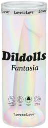 Love to Love Dildolls Fantasia - dildou din silicon cu ventuză (în dungi) (3700436032671) Dildo