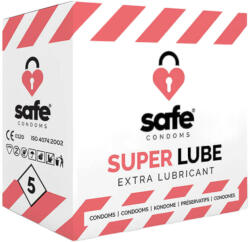 Safe Super Lube - prezervativ extra lubrifiant (5 buc) (92566600005)