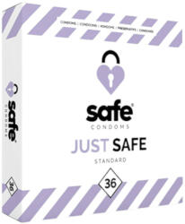 Safe Just Safe - prezervativ standard, cu aromă de vanilie (36 buc) (92567300005)