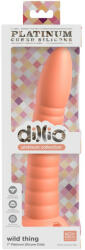 Dillio Wild Thing - dildo cu ventuza și textură nervurată (19cm) - portocaliu (50020440000) Dildo