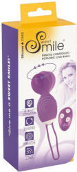 Sweet Smile ZÂMBITOARE Love Ball - ou vibrator cu rotire, cu acumulator, wireless (violet) (05981940000)