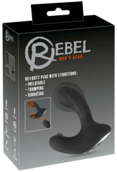 Rebel RC - vibrator anal gonflabil cu telecomandă, acumulator, negru (05532710000) Vibrator
