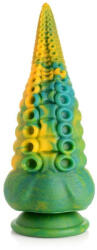 Creature Cocks Monstropus - dildo cu tentacule de caracatiță - 22cm (verde-galben) (848518046697)