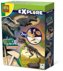 SES Creative Set creativ Dino si excavarea scheletului 2 in 1 - T-rex (25092) - drool