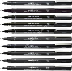 uni rajzmarker fekete 11 méretben
