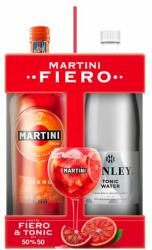 Martini Fiero édes vermut 14, 9% 1 l és Kinley Tonic tonikízű szénsavas üdítőital 1500 ml