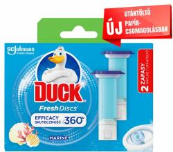 DUCK Fresh Discs Marine WC-öblítő korong utántöltő 2 x 36 ml (72 ml)