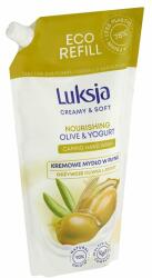 Luksja Creamy & Soft folyékony szappan utántöltő tápláló olívával és joghurttal 900 ml