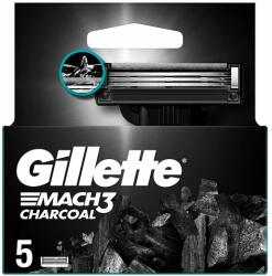 Gillette Mach3 Charcoal Borotvabetétek Férfiaknak, , 5 db Borotvabetét