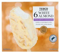 Tesco vaníliaízű jégkrém fehér csokoládé bevonatban manduladarabokkal 6 x 120 ml (720 ml)