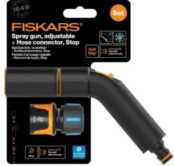 Fiskars Comfort locsolópisztoly, állítható fejjel + CF tömlőcsatlakozó 13-15mm