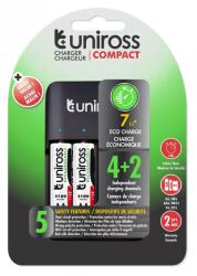 Uniross Compact încărcător + 4xAA2100 Hybrio acumulator (UCU004A) Incarcator baterii