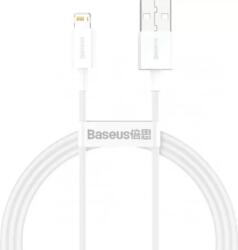 Baseus Cablu Alimentare si Date Superior Fast Charging USB la Lightning Iphone 2.4A 2m Alb Baseus Cablu Alimentare si Date Superior Fast Charging USB la Lightning Iphone 2.4A 2m Alb (6953156205468)