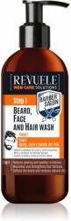 Revuele Men Care Solutions Barber Salon sampon hajra és szakállra 3 az 1-ben 300 ml