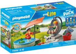 Playmobil Set Figurine Plastic PLAYMOBIL City Life Piscina Acasa 4 Ani+ Multicolor (71476) Figurina