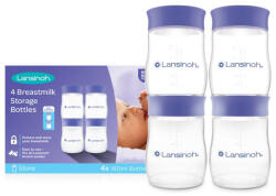 Lansinoh anyatejtároló palackok 160ml 4db