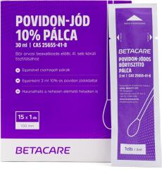 Elysium Laboratories Kft BETACARE povidon-jód 10% tamponpálca - 15 x 1 db - 30 ml - 1 doboz