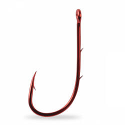 Mustad Red Baitholder Hook 4/0 5db Füles, Szakállas Süllőző Horog (M4185400)