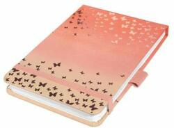 Sigel Caiet de notițe, exclusiv, 110x79 mm, grilă cu puncte, 79 de pagini, copertă tare, SIGEL "Jolie" Butterfly Confetti Peach (JN346)