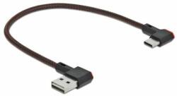 Delock EASY-USB 2.0 Cablu tip A Apa către USB tip C Apa Unghi stânga/dreapta 0, 2 m Negru 85279 (85279)